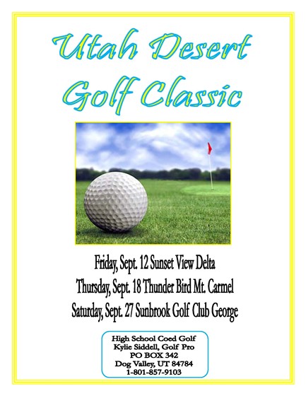 Desktop Publishing: Utah Desert Golf Classic